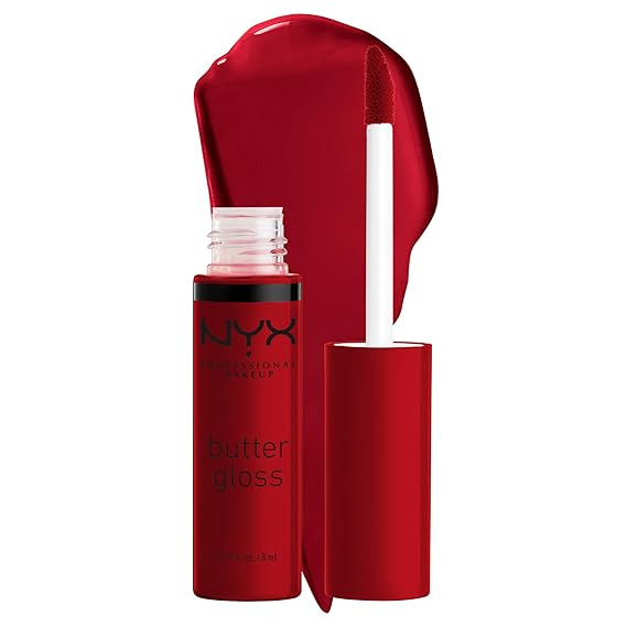 NYX PROFESSIONAL MAKEUP Butter Gloss, Non-Sticky Lip Gloss - Rocky Road (Wine) | Amazon (US)
