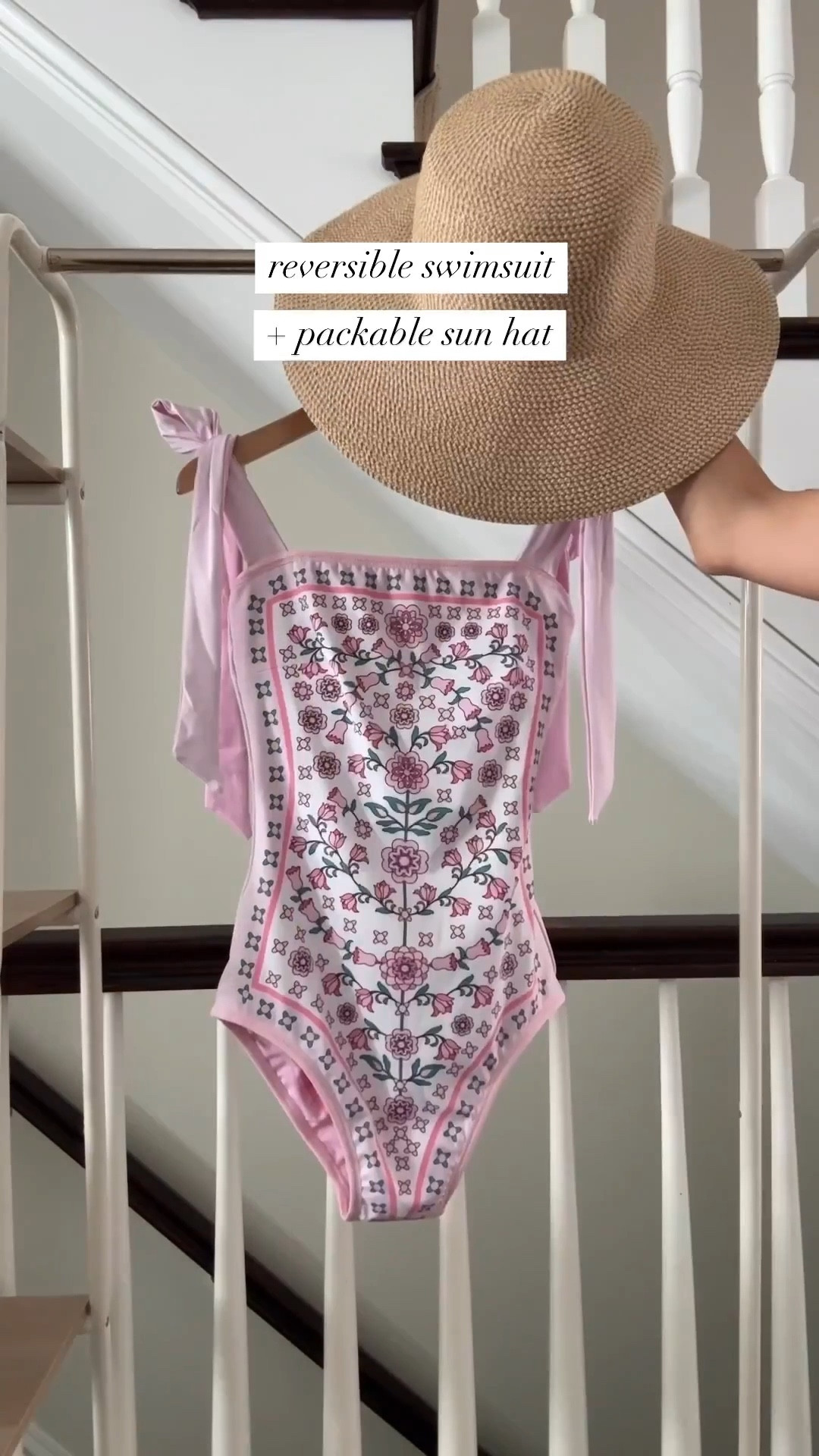 beach / pool essentials I packed for my summer vacation - so chic and petite friendly!

• Jessie Zhao reversible swimsuit size XS so cute and nice quality, comes in lots of prints! 

• Eric Javits large packable sun hat I’ve been using for years. Great amount of shade and love that it holds its shape after being folded or rolled up 

•Also linked my Sam Edelman flat slide sandals (I wear size 5). A major benefit of the patent leather is that I have worn them many times in light water situations, such as poolside, waterparks with the kids and they have held up perfectly fine

@nordstrom #nordstrompartner 

#LTKPetite #LTKSwim #LTKSeasonal