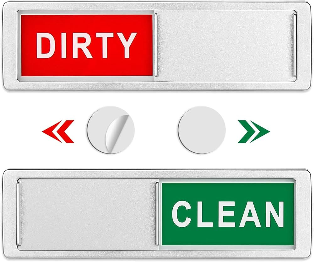 Dishwasher Magnet Clean Dirty Sign - Classic Clean Dirty Magnet for Dishwasher - Strong Magnet Di... | Amazon (US)