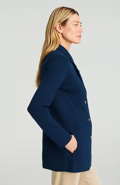 Wearever Double-Breasted Sweater Blazer | J. Jill