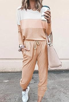 Fixmatti Women Casual 2 Piece Outfit Long Pant Set Sweatsuits Tracksuits | Amazon (US)