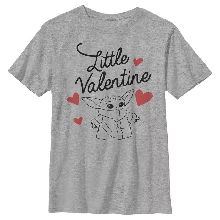 Boy's Star Wars The Mandalorian The Child Little Valentine T-Shirt | Target