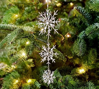 Jeweled Snowflakes Ornament | Pottery Barn (US)