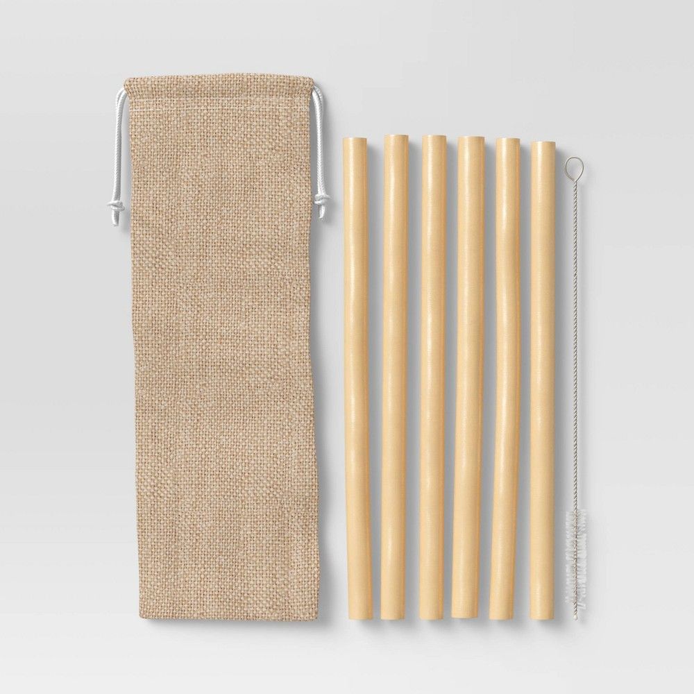 8pc Bamboo Straw Set - Opalhouse | Target