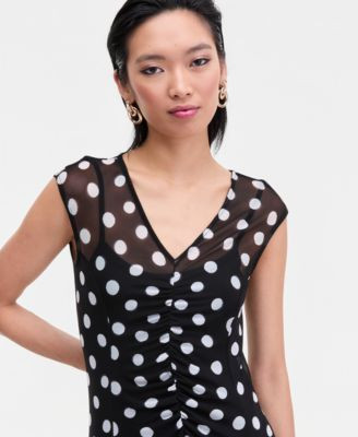 Women's Printed V-Neck Midi Dress, Macy's Exclusive | Macy's