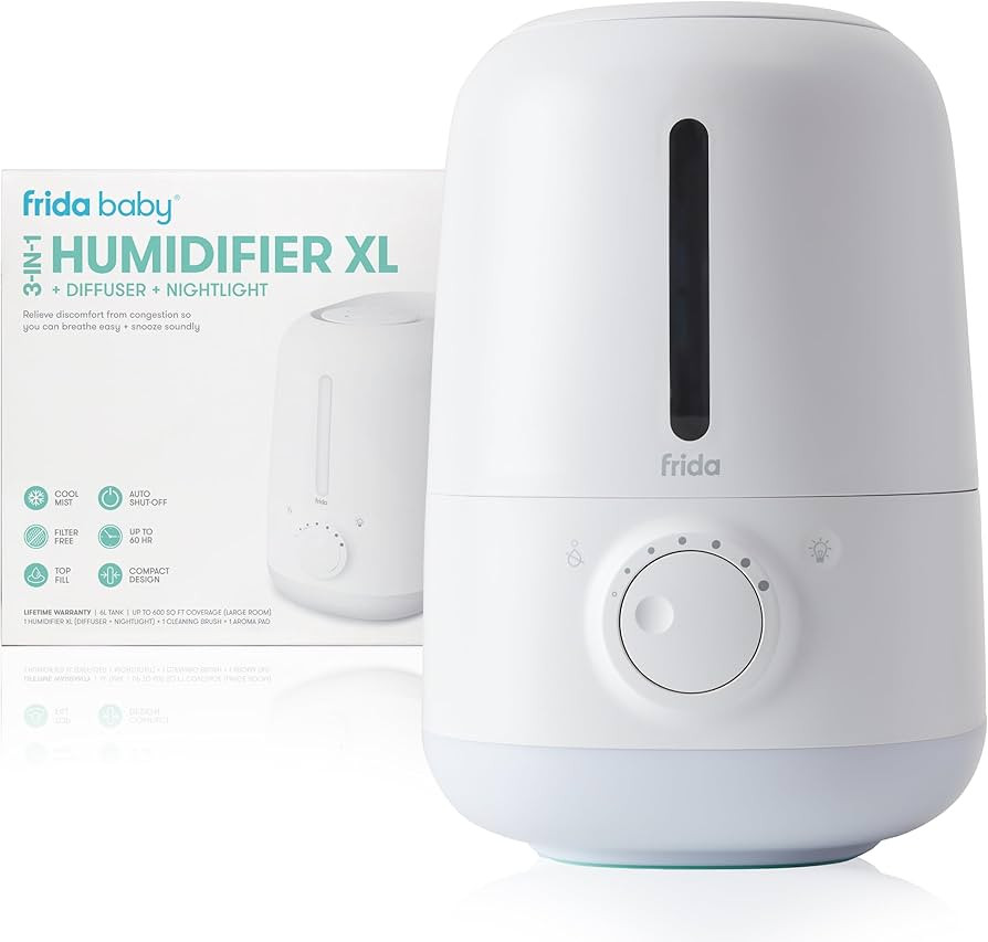 Frida Baby 3-in-1 XL Top Fill Humidifier for Nursery, 6L Tank Cool Mist Humidifier for Large Room... | Amazon (US)