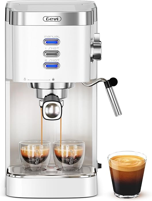 Gevi Professional Espresso Machine 20 Bar, Compact Latte & Cappuccino Machine with Milk Frother S... | Amazon (US)