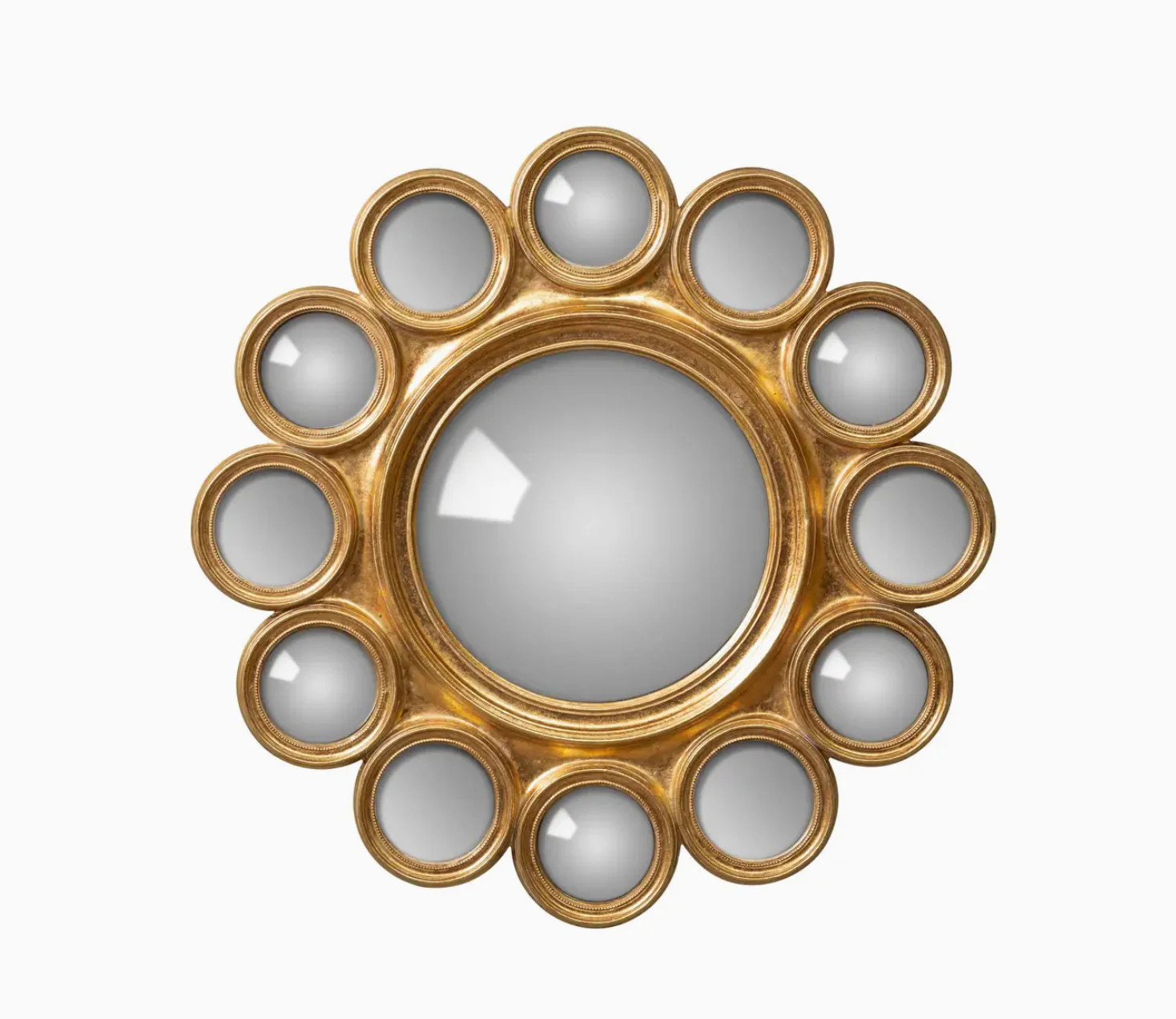 Golden Convex 12 Mini Mirrors | House of Blum