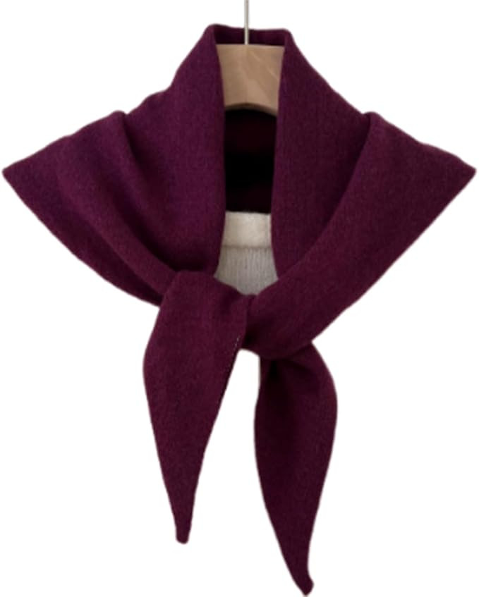 Triangle Sweater Scarf - Pashmina Shawl Wraps | Soft Winter Triangle Scarf | Knit Neck Warmer | S... | Amazon (UK)
