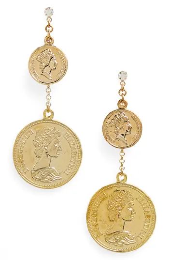 Women's Shashi Double Coin Earrings | Nordstrom