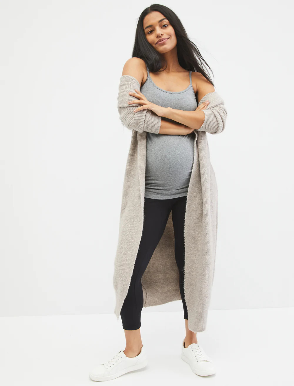Basic Layering Secret Fit Belly Maternity Crop Leggings | Motherhood Maternity