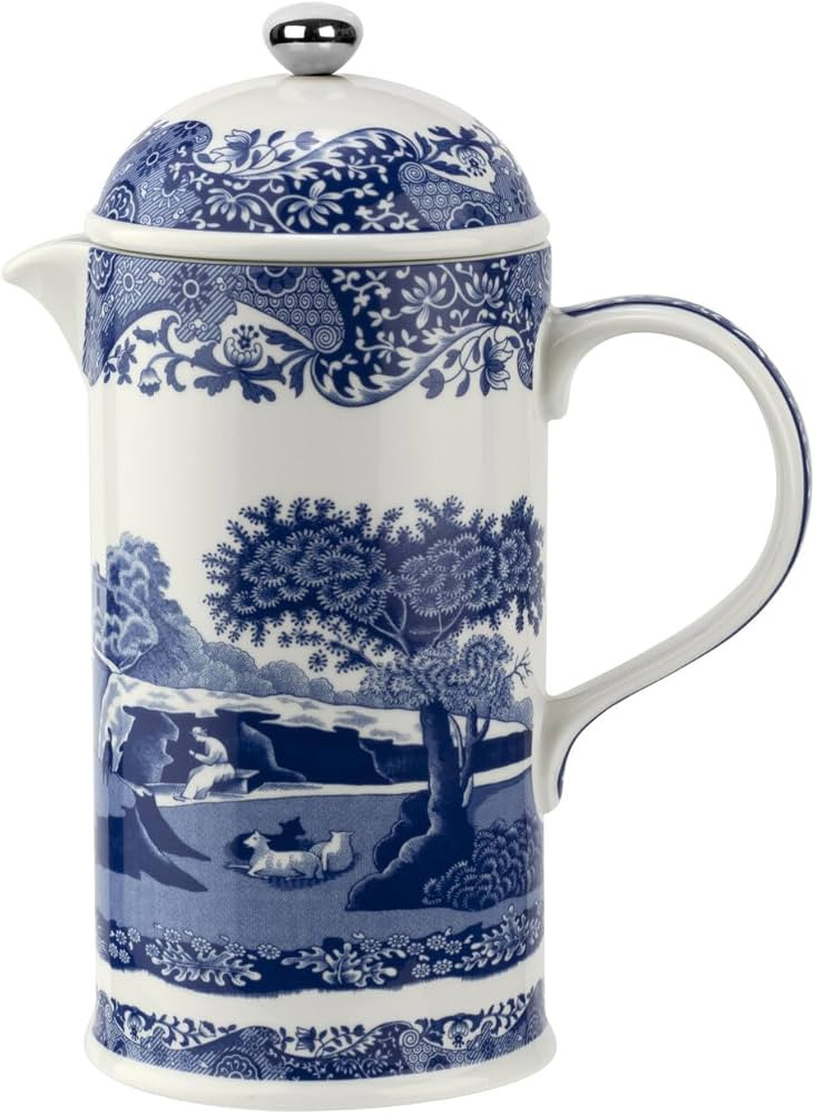 Spode Blue Italian French Press | 28-Ounce Capacity | Espresso, Coffee, and Tea Maker | Porcelain... | Amazon (US)