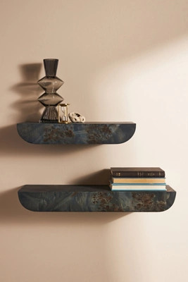 Tamara Floating Burl Shelf | Anthropologie (US)