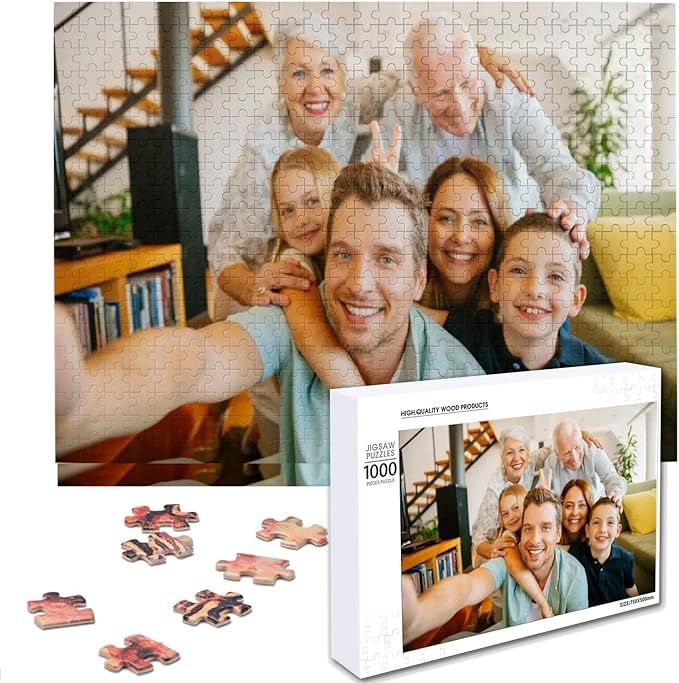 Custom Puzzles from Photos Custom Puzzle 1000 Pieces,ATOOZ Personalized Puzzle Custom Wooden Jigs... | Amazon (US)