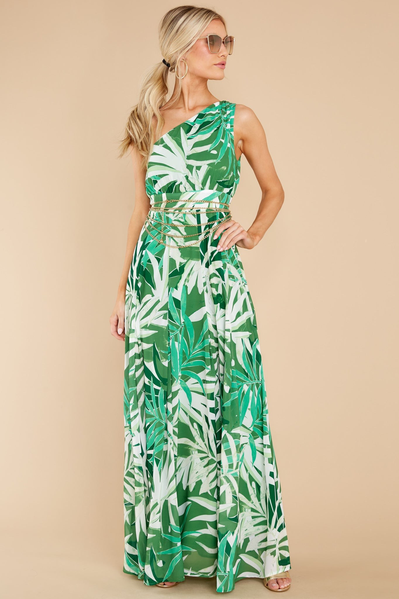 An Affair To Remember Green Multi Print Maxi Dress | Red Dress 