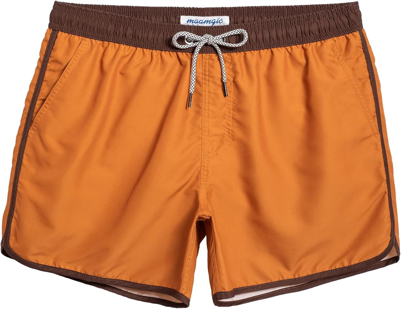 maamgic Mens Boys Short 80s 90s Vintage Swim Trunks with Mesh Lining Quick Dry Swim Suits Board S... | Amazon (US)