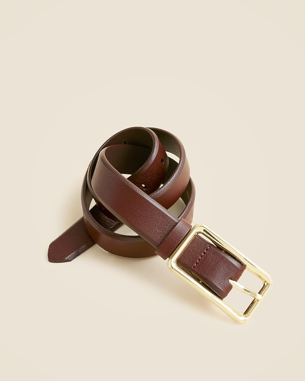 Italian leather rectangle belt | J. Crew US