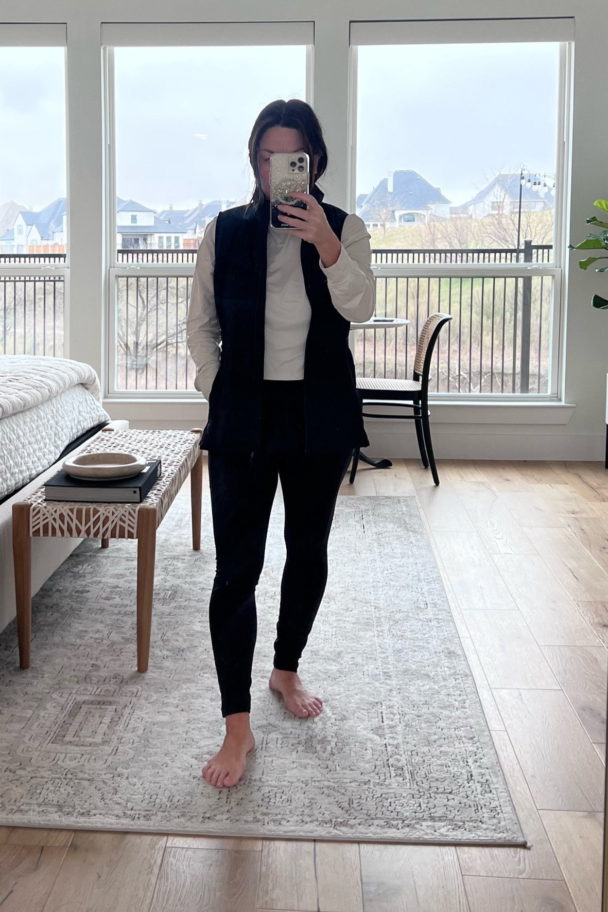 Leggings M
Top 8
Vest 8

These leggings are perfect for cold days. Run true to size. Fleece lined leggings, petite leggings, lululemon dupe leggings, leggings with pocket. 



#LTKunder50 #LTKFind #LTKstyletip