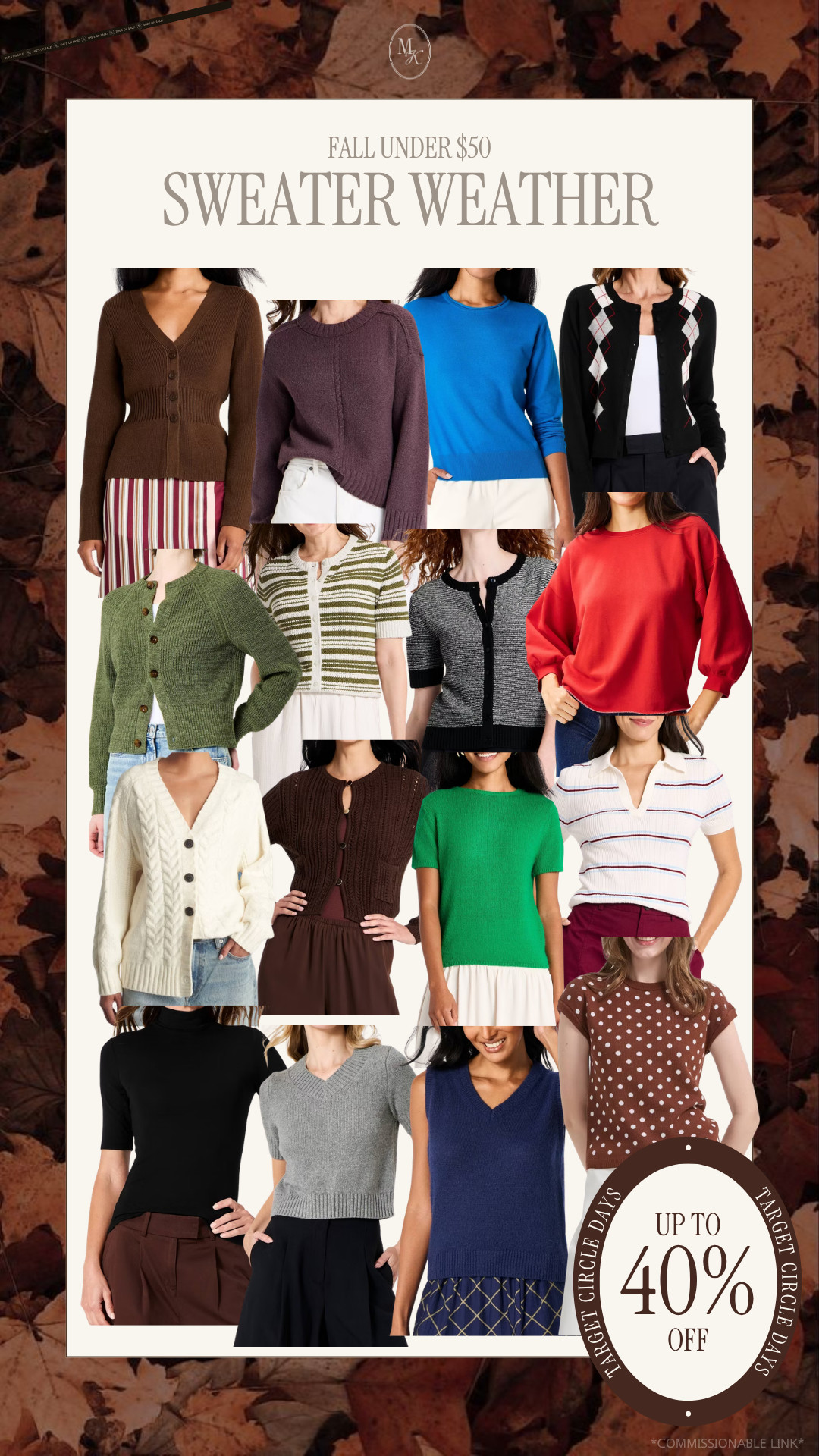 Target sweaters under $50!

midsize fashion, fall fashion, trendy fashion, target fashion, target circle week, target sweaters, midsize sweaters 

 #LTKSeasonal #LTKSaleAlert #LTKMidsize