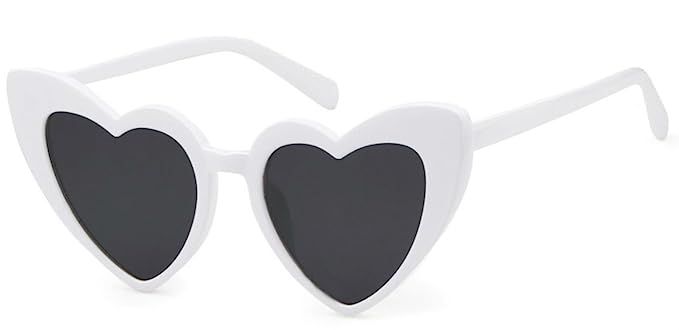 WebDeals - Heart Shaped Cateye Womens Sunglasses Classy Vintage Style Look… | Amazon (US)