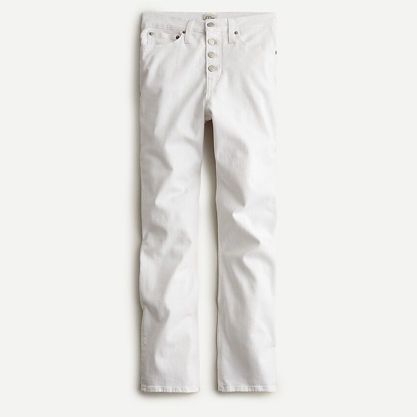 10" demi-boot crop jean in white | J.Crew US