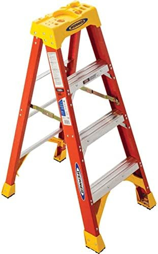 Werner 6204 300-Pound Duty Rating Type IA Fiberglass Stepladder, 4-Foot by Werner | Amazon (US)