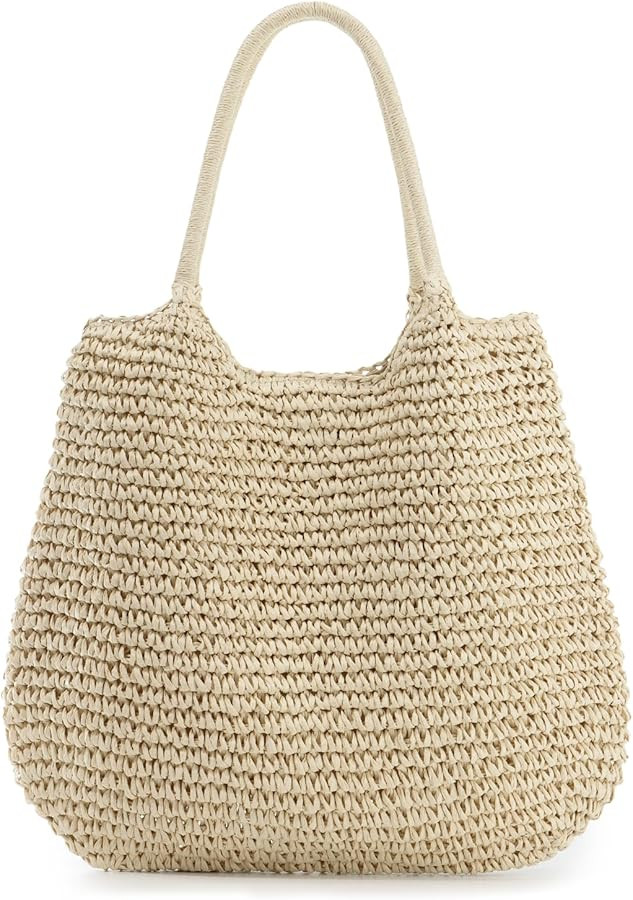 Freie Liebe Summer Straw Beach Bags for Women Large Woven Shoulder Handbags Boho Tote Bag for Vac... | Amazon (US)