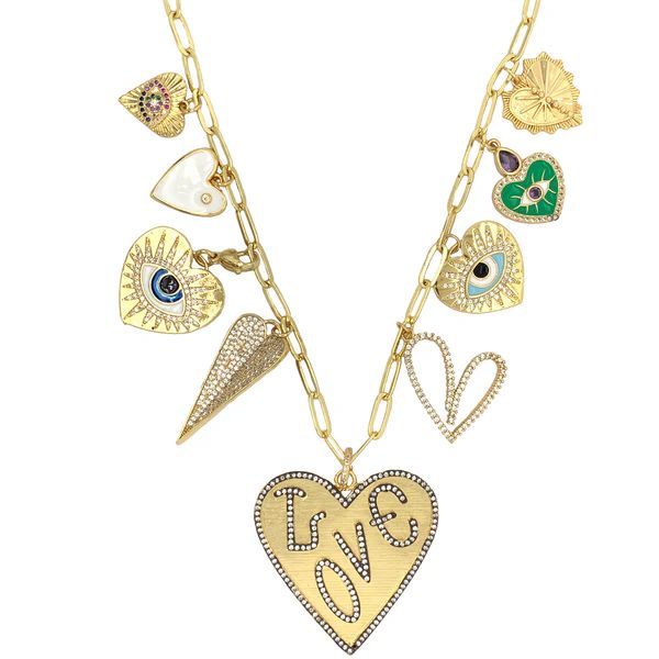 Heart Eye Charm Necklace | Jennifer Miller Jewelry