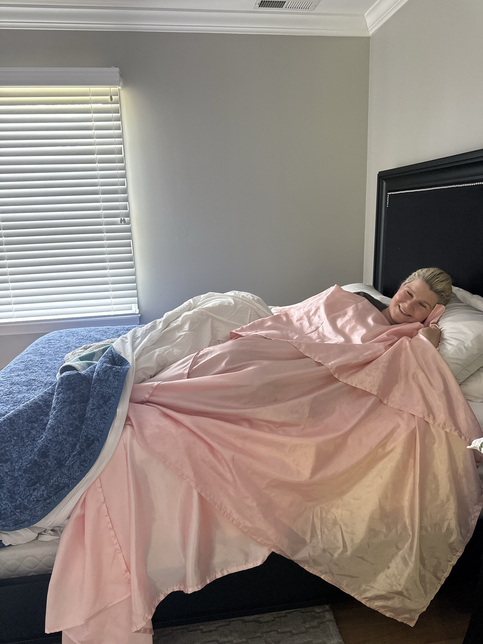 This silk sheet cover is perfect for protecting your sheets from sunless tanner and lotion and getting them icky. 

#LTKPetite #LTKselfcare #LTKBeauty