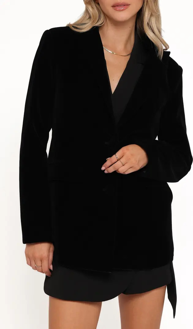 Clive One-Button Velvet Blazer | Nordstrom