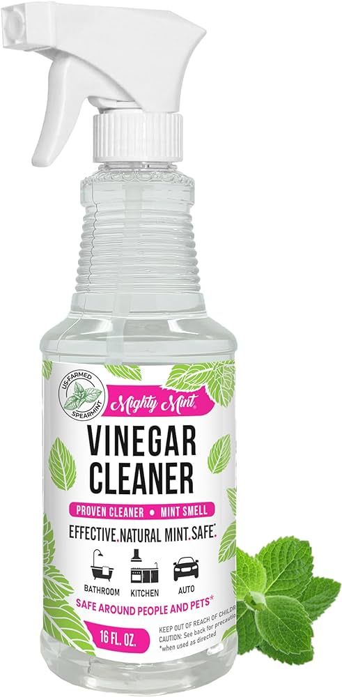 Mighty Mint Vinegar Cleaner, Non-Toxic, All-Purpose Spray, Natural Spearmint Scent, 16oz | Amazon (US)