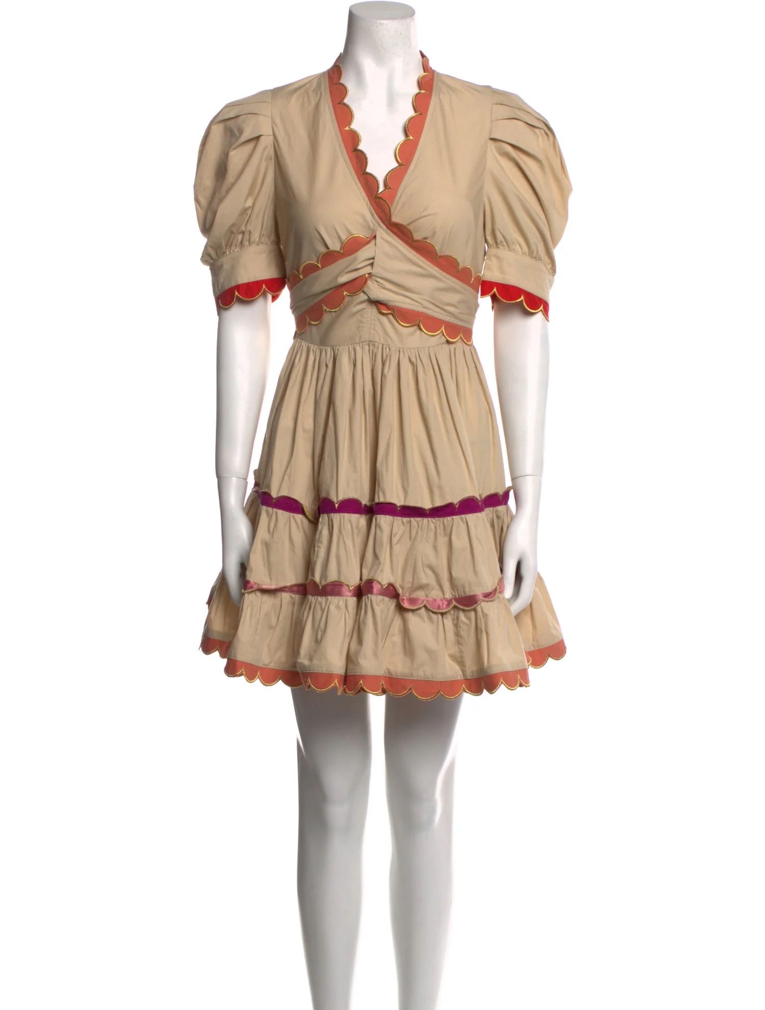 Colorblock Pattern Mini Dress | The RealReal