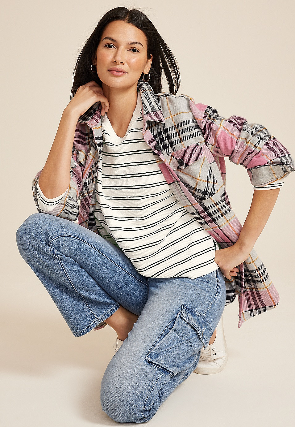 Textured Crew Sweatshirt | Maurices