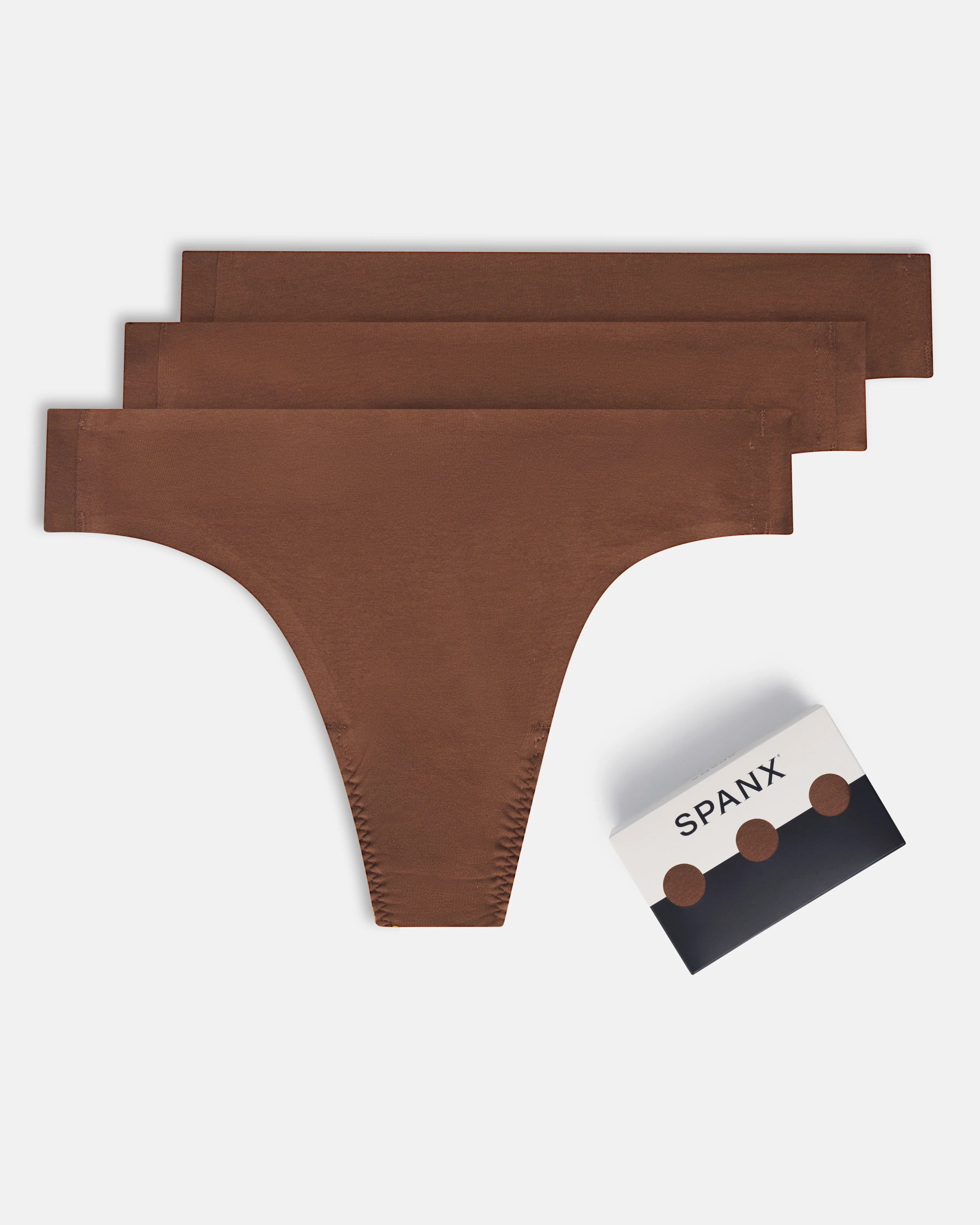 SPANXsmooth™ Fit-To-YouSupima Cotton Thong 3-Pack Box | Spanx