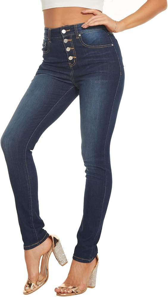 LICTZNEE Womens Skinny Jeans, Denim Stretchy Ankle Jeggings Butt Lifting Pants with Pockets | Amazon (US)
