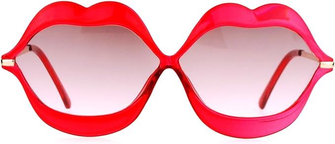 SA106 Love Lip Shape Kiss Womens Sunglasses | Amazon (US)