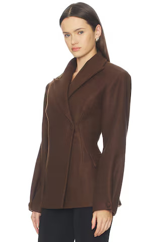 ALL THE WAYS Avyanna Blazer in Dark Brown from Revolve.com | Revolve Clothing (Global)