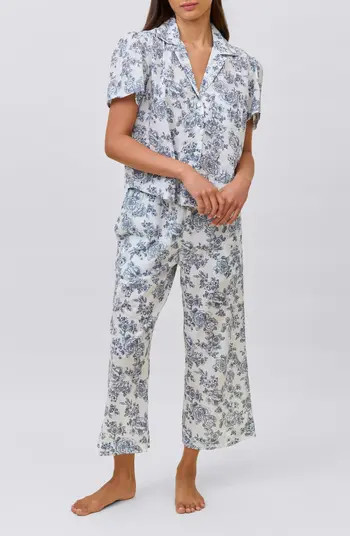 Papinelle Nostalgia Floral Crop Cotton Pajamas | Nordstrom | Nordstrom
