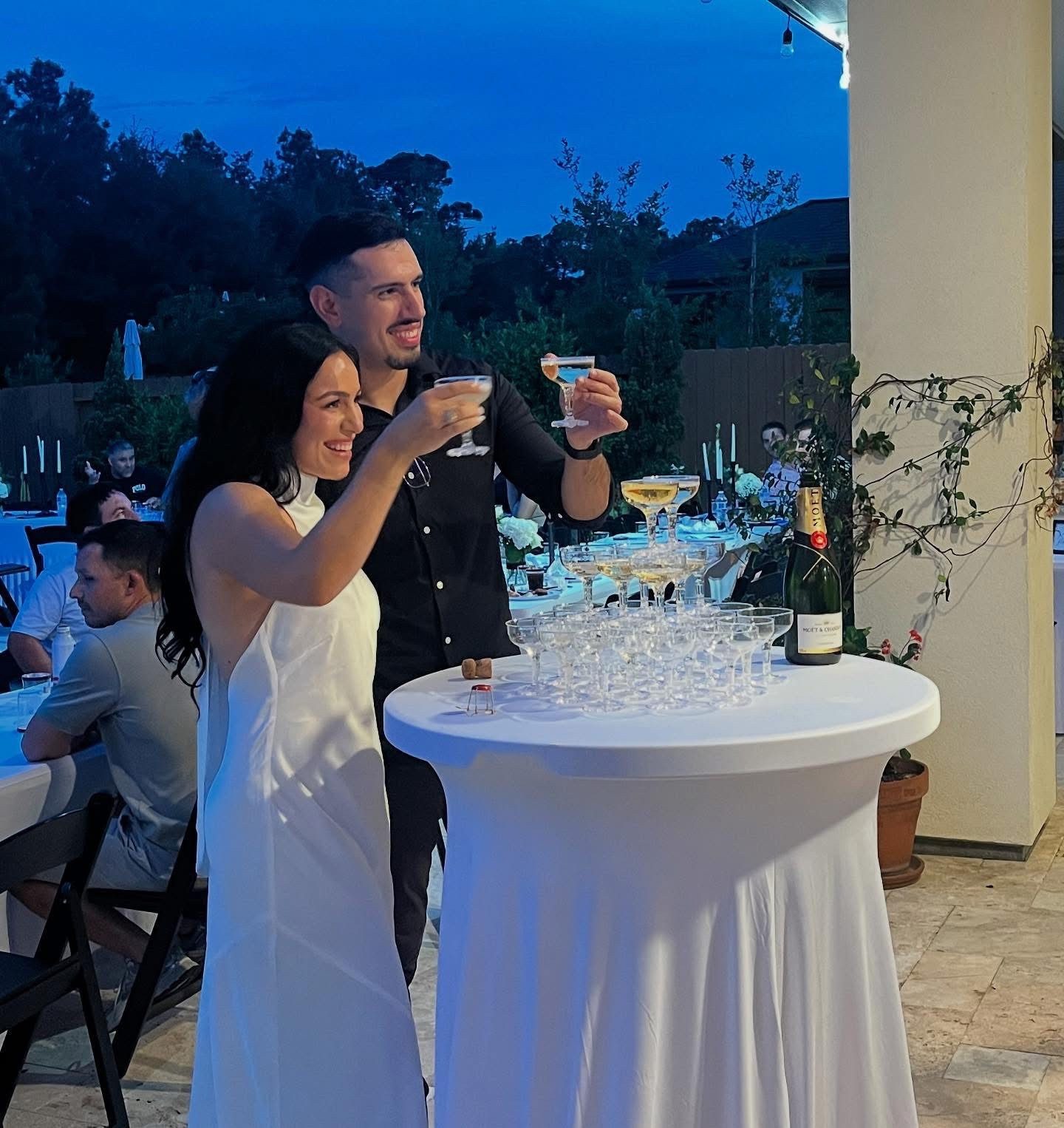 Engagement party details — champagne tower 🥂

#LTKWedding #LTKParties