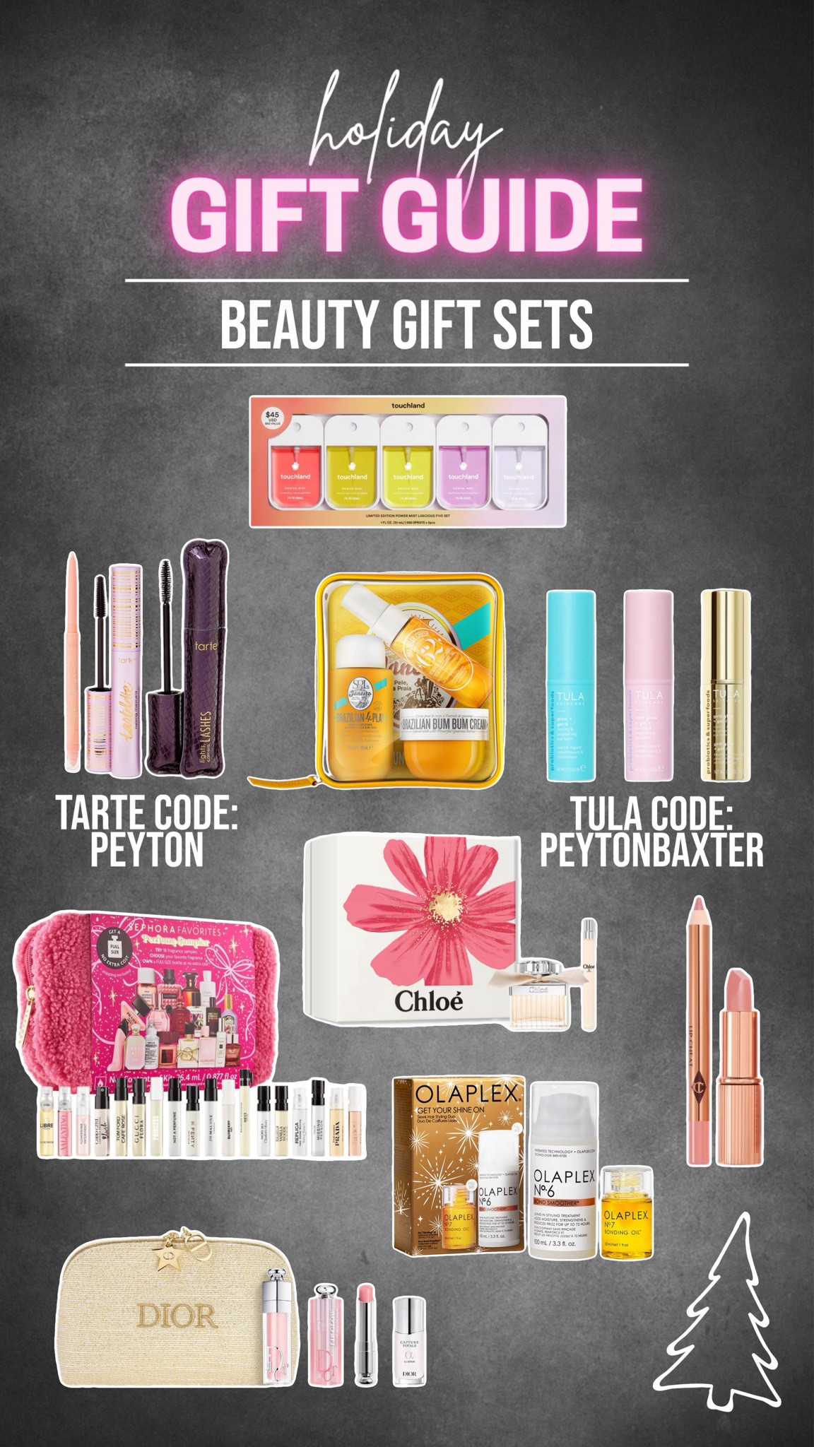 BEST SELLING BEAUTY GIFT SETS / Beauty Lover Gift Guide / 

Tarte Code: PEYTON
TULA Code: PEYTONBAXTER

#LTKGiftGuide #LTKHoliday #LTKBeauty