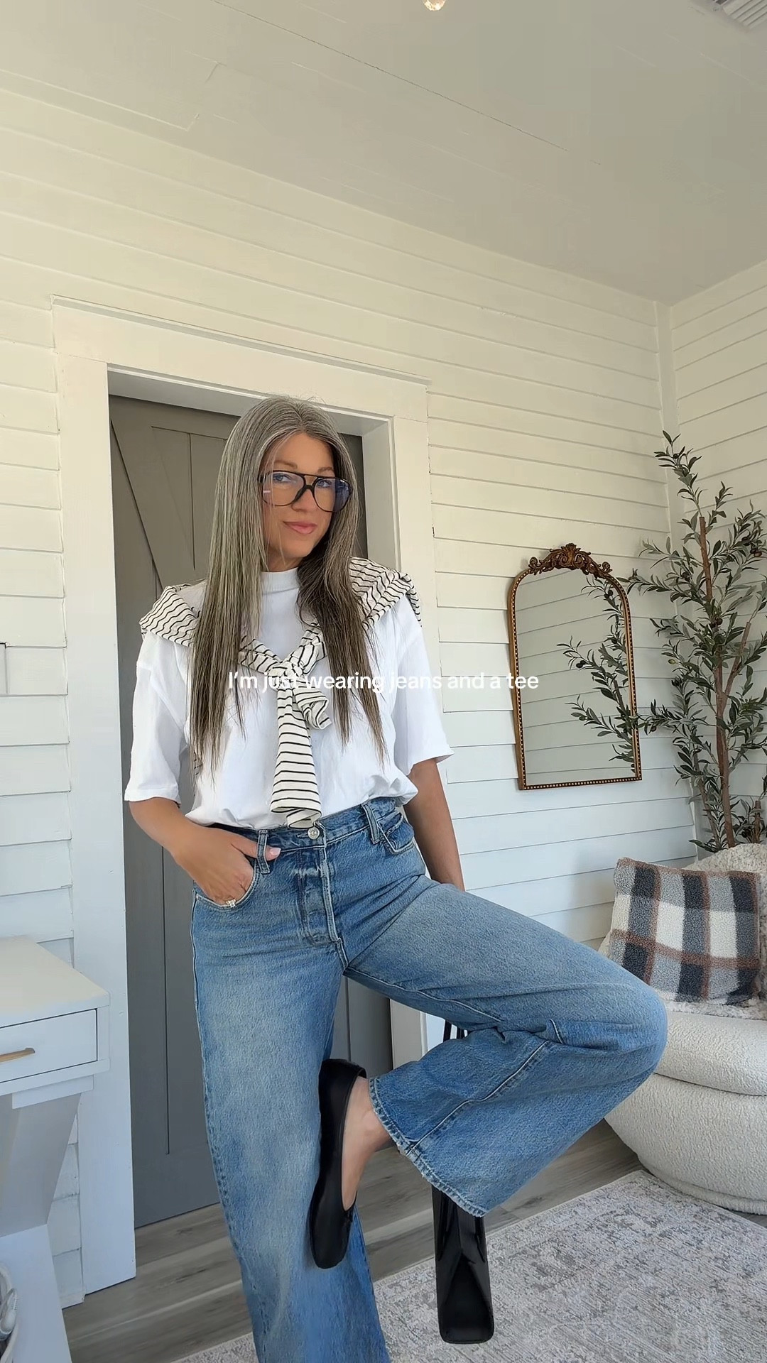 Casual cute ootd 
Tee is old linking similar
Jeans run TTS
Shoes are SO GOOD and I take my true size! Bag is such good quality if you are looking for an affordable leather bag! 

#LTKootd #LTKOver40 #LTKgrwm