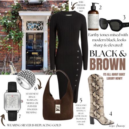 Mixing black and brown together is IN! These are such classic pieces to have, especially this little black dress!

#LTKitbag #LTKstyletip #LTKFind