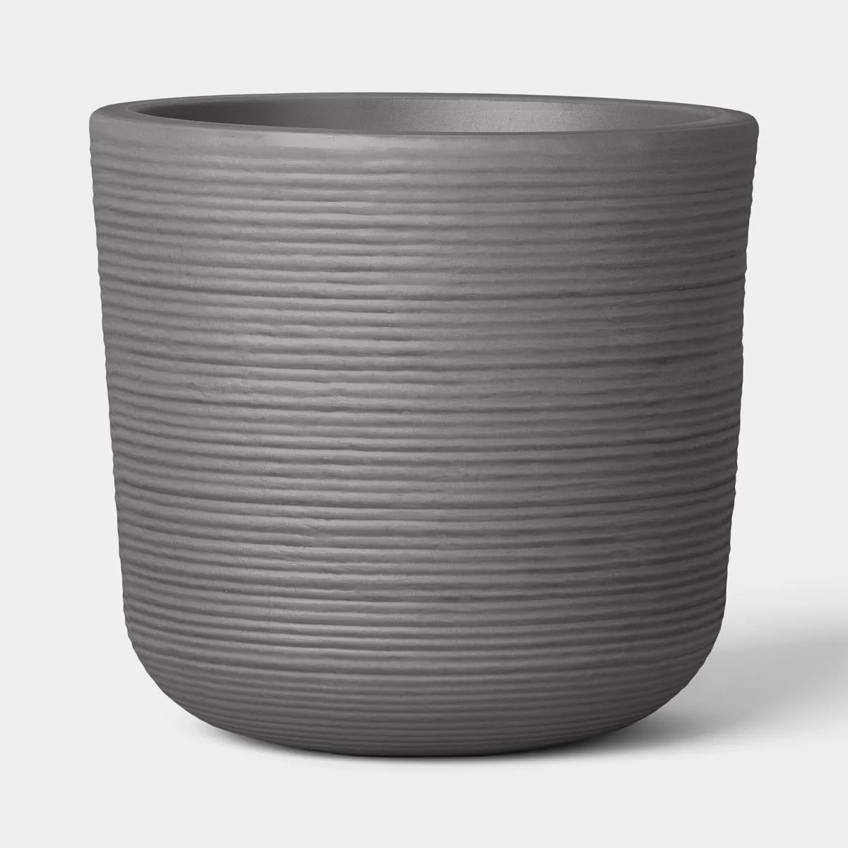 Fluted Outdoor Planter Gray 8" - Threshold™ | Target