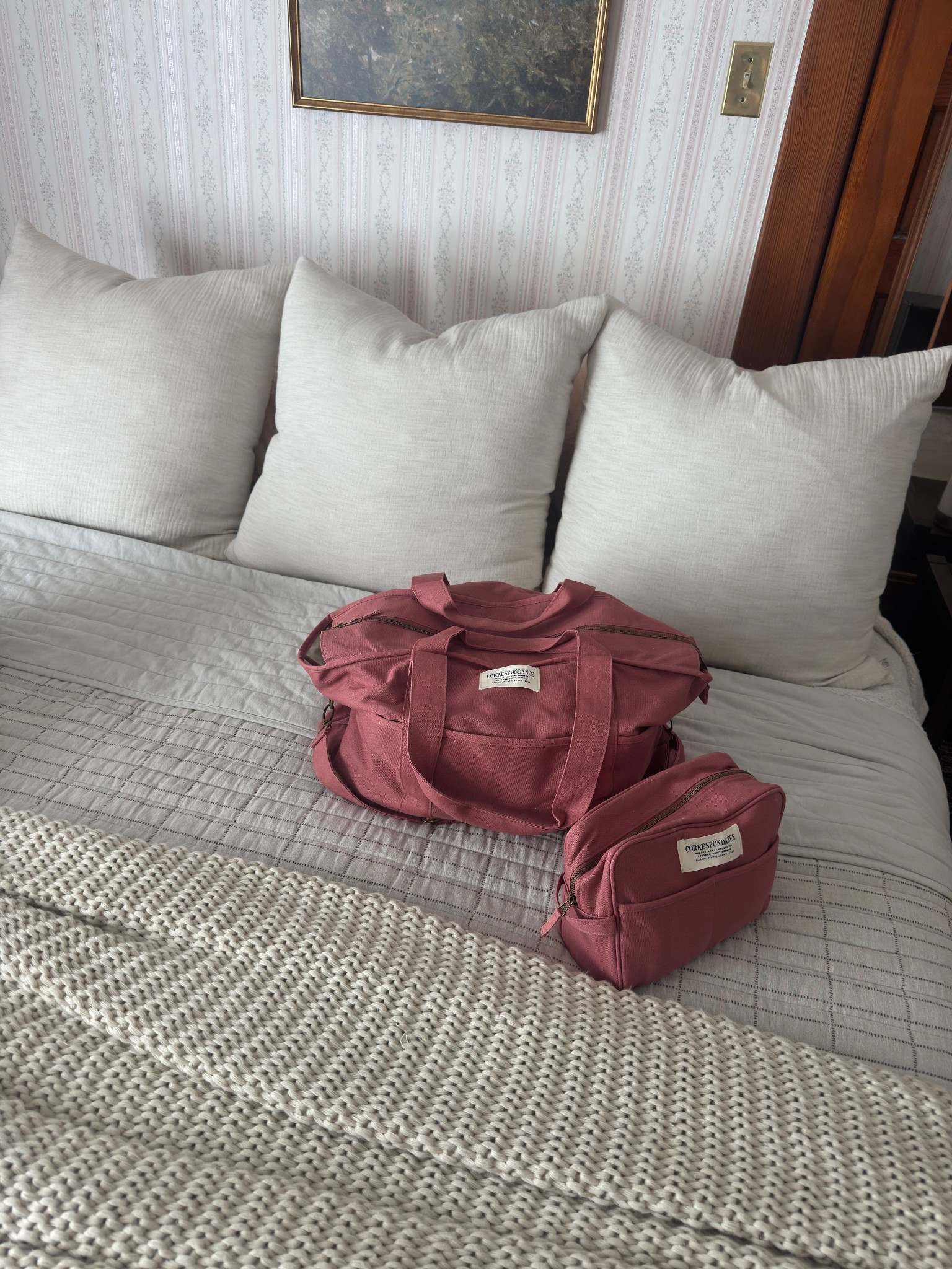 my fav weekender & toiletries bag!!