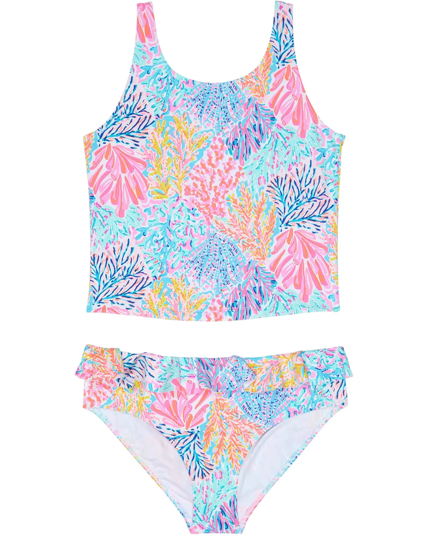 Lilly Pulitzer Kids Haley Tankini UPF 50+ (Toddler/Little Kids/Big Kids) | Zappos