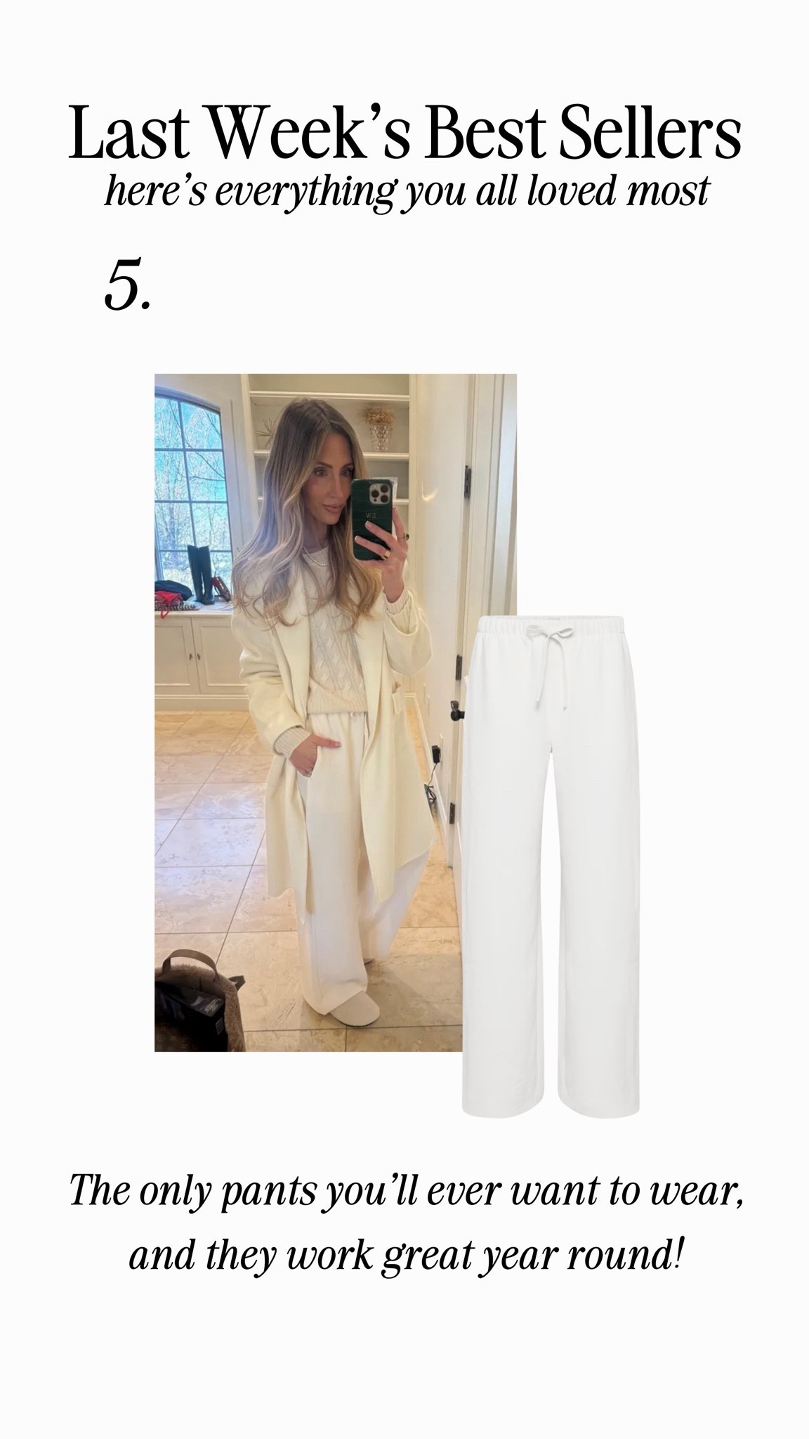 The only pants you’ll ever want to wear, and they work great year round!