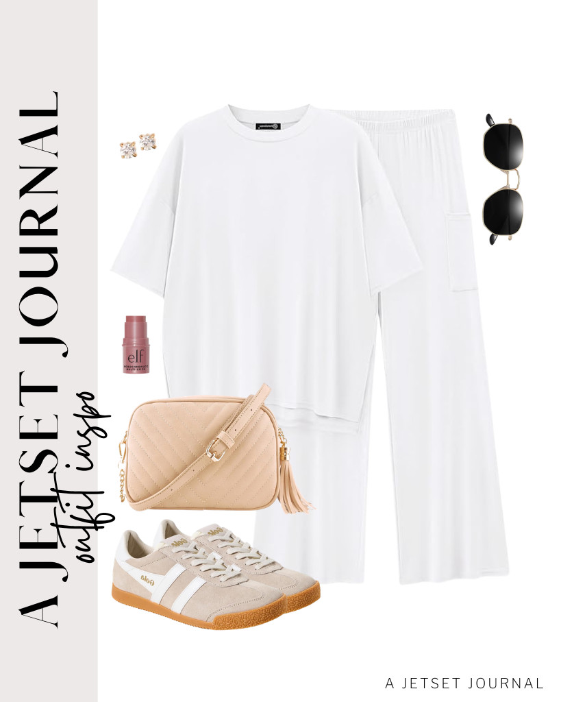 For a white two-piece set from PRETTYGARDEN, these Gola Elan sneakers are perfect! You can style this fit with a simple crossbody bag and SOJOS polarized sunnies.

#LTKSeasonal #LTKSaleAlert #LTKTravel
 

 