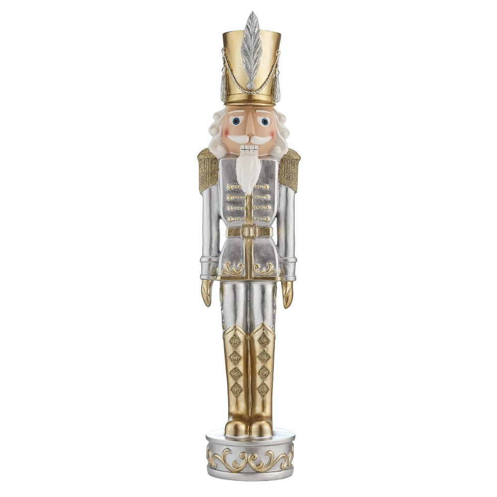 Outdoor Gold &amp; Silver Nutcracker | Williams-Sonoma