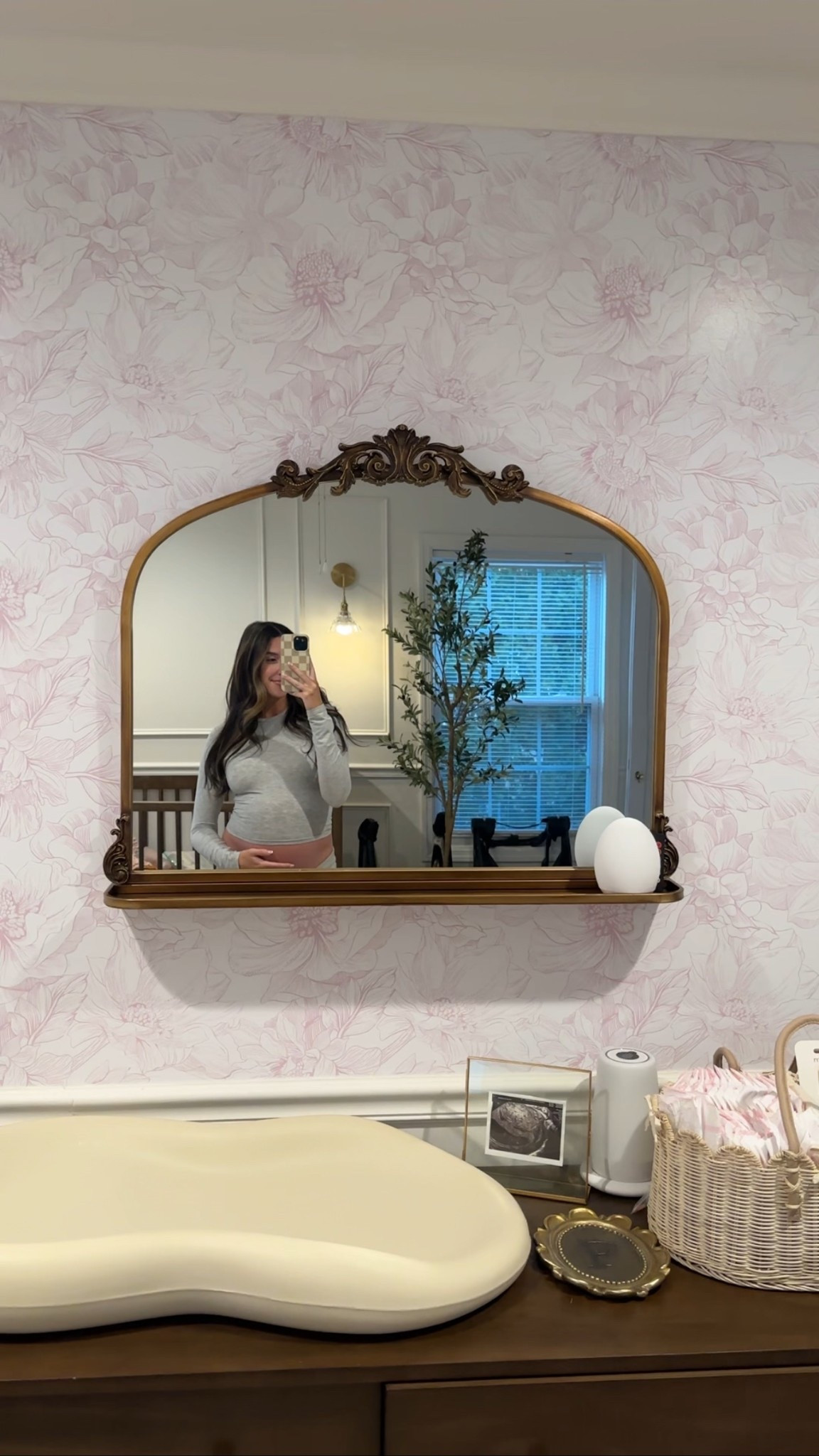 Nursery, baby nursery, baby girl nursery, nursery inspo, wallpaper, modern nursery, walnut furniture

#LTKmomlife #LTKHome #LTKBaby