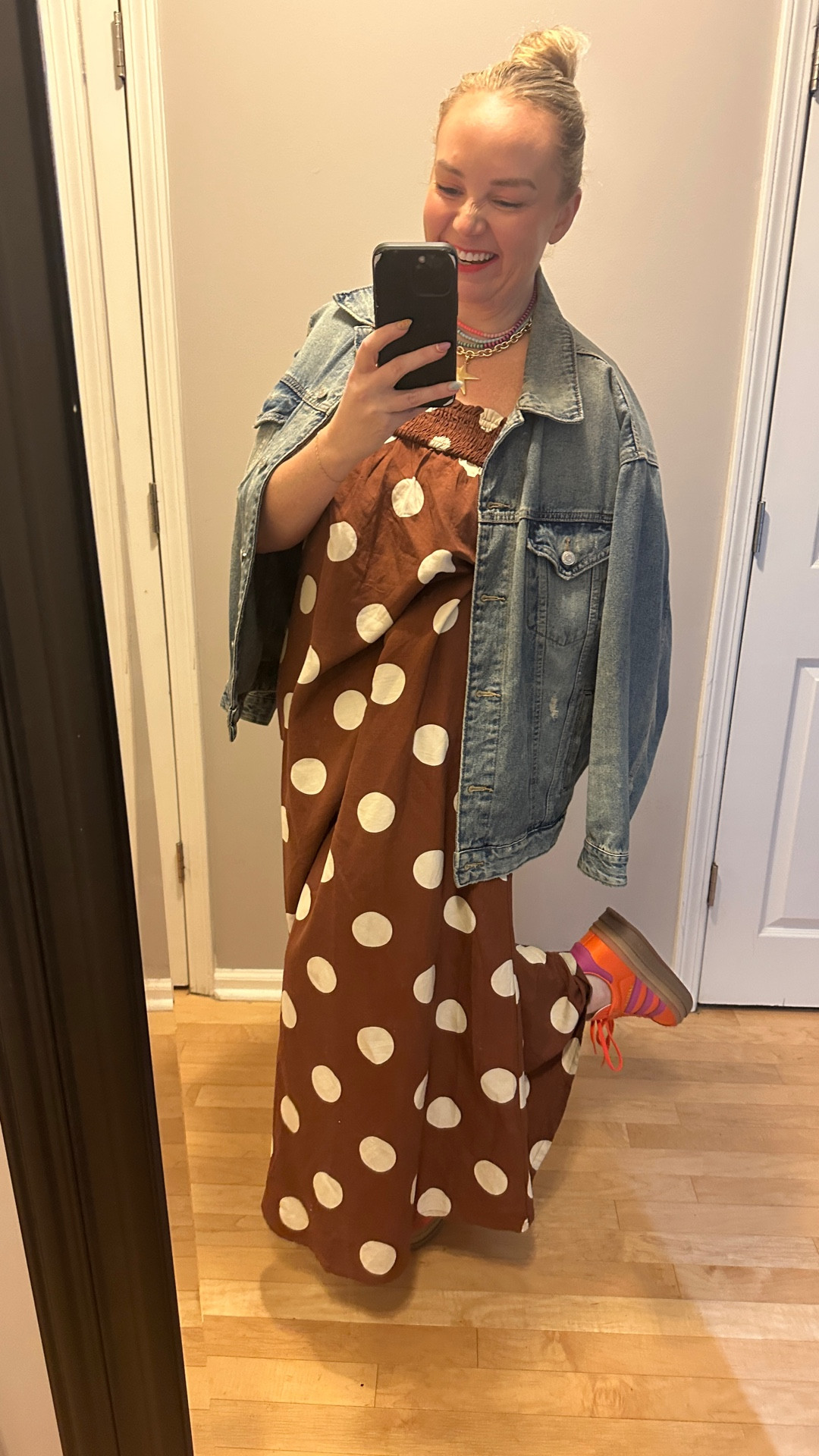 Can’t get enough of these bright necklaces (ON SALE!) and happy, comfy teacher shoes!! I found links for the dress, too! A perfect transition piece: day to night and summer to fall!! It’s a favorite!!!

#LTKFindsUnder50 #LTKSaleAlert #LTKSeasonal